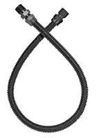 Black Epoxy Coated Stainless Steel Gas Connectors for Gas Logs and Gas Fireplace Inserts