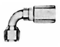 90º Female Angle Flare Fitting for Stainless Braid Motor Hose
