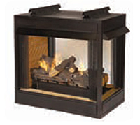 Breckenridge Vent Free Multi-Sided Fireboxes Premium 36 with Rock Creek Log Set