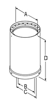 DVL Double-Wall Black Pipe - 2