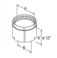 DVL Double-Wall Adjustable Black Pipe - 2