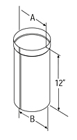 DuraBlack Oval-to-Round Adapter - 2