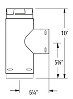 Increaser Tee with Clean-Out Tee Cap - 2