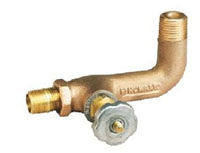 Firomatic Tank Fusible Valve 1/2" MPT x 3/8" MPT Nipple, 90 Degree Side