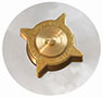 8" Flange Diameter Brass Cap with Flange