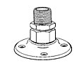 Flange Mount Autoflare™ Brass Fittings