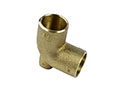 1" Brass Baseboard Tee