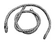 Steel Braided, Flex Oil Line, 36", 1/4" NPT x 1/4" NPT with 43009 Adapter